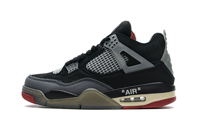 Women's Running weapon Air Jordan 4 Black Shoes 093 Women's Running weapon Air Jordan 4 Black Shoes 093